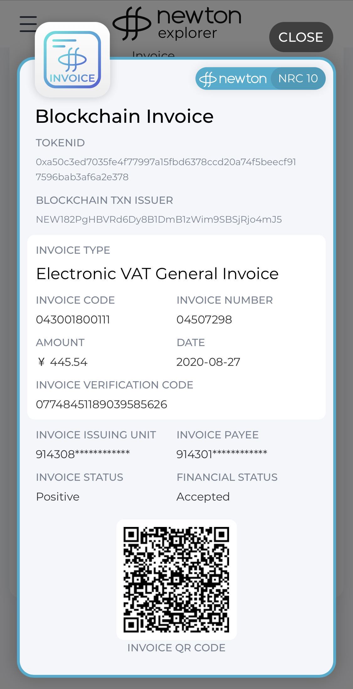 blockchain invoices